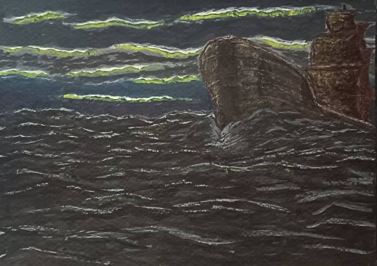 Original Contemporary Boat Paintings by Indranil Saha