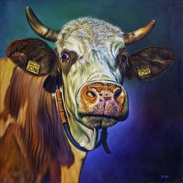 Original Figurative Animal Paintings by Bodo Gsedl