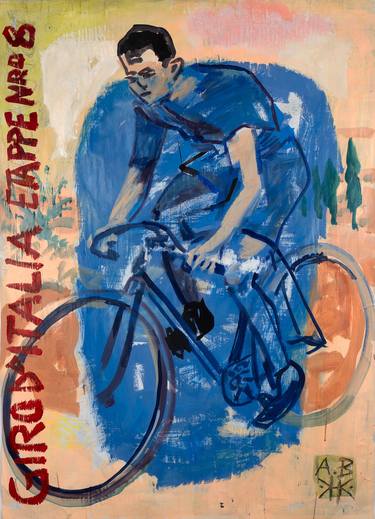 Original Expressionism Bicycle Paintings by Borai Kahne Ateliers