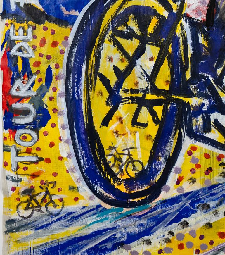 Original Bicycle Painting by Borai Kahne Ateliers