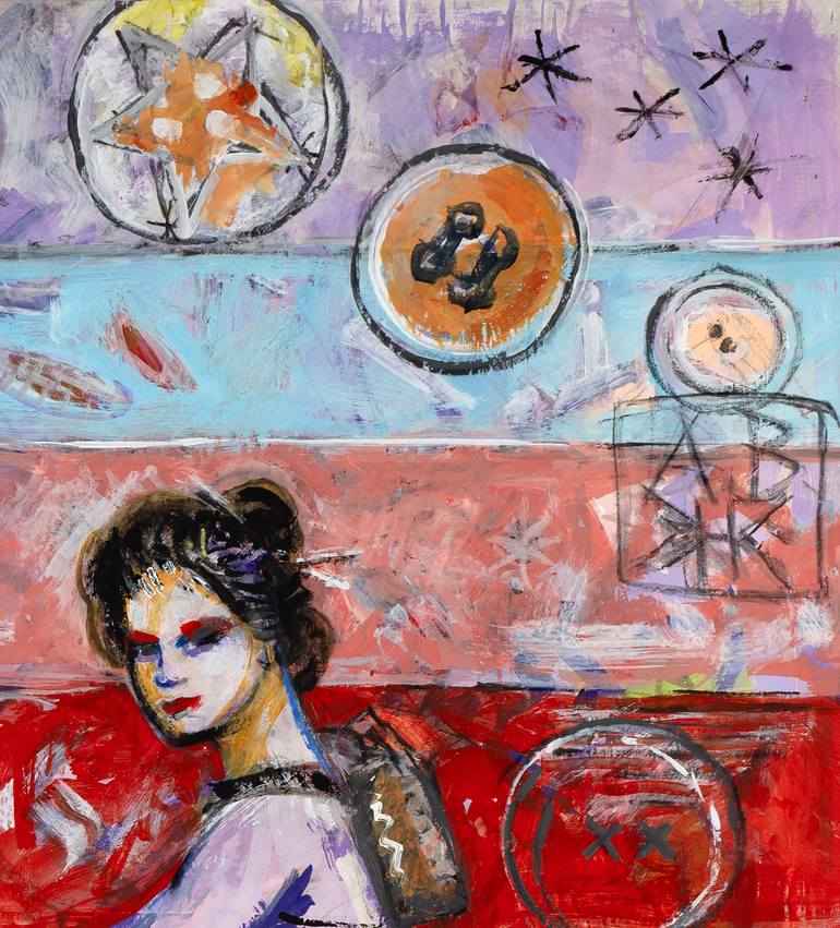 Original Expressionism Transportation Painting by Borai Kahne Ateliers
