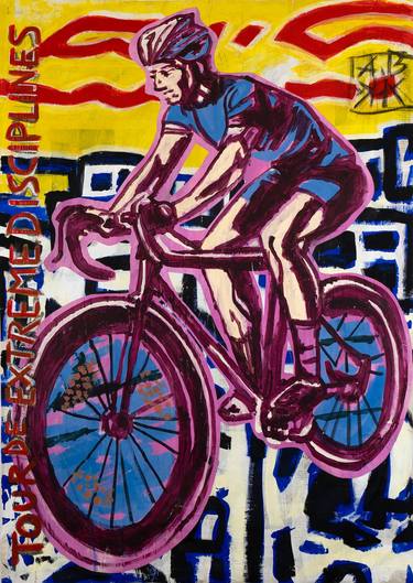 Print of Expressionism Bicycle Paintings by Borai Kahne Ateliers