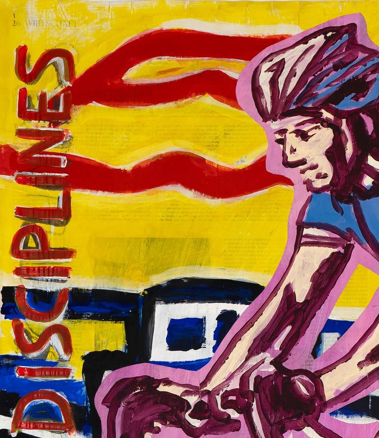 Original Bicycle Painting by Borai Kahne Ateliers