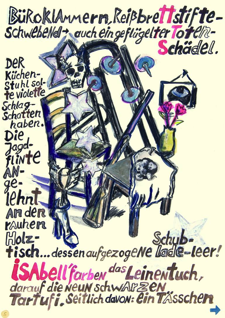 Original Pop Art Politics Drawing by Borai Kahne Ateliers