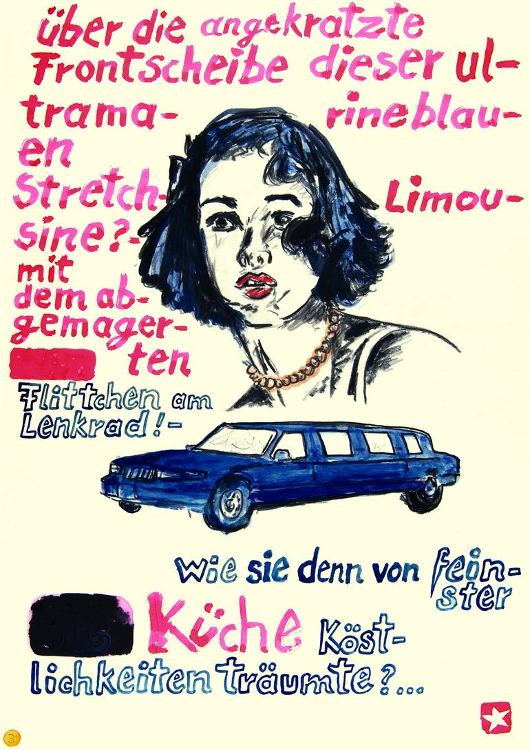 Original Pop Art Politics Drawing by Borai Kahne Ateliers