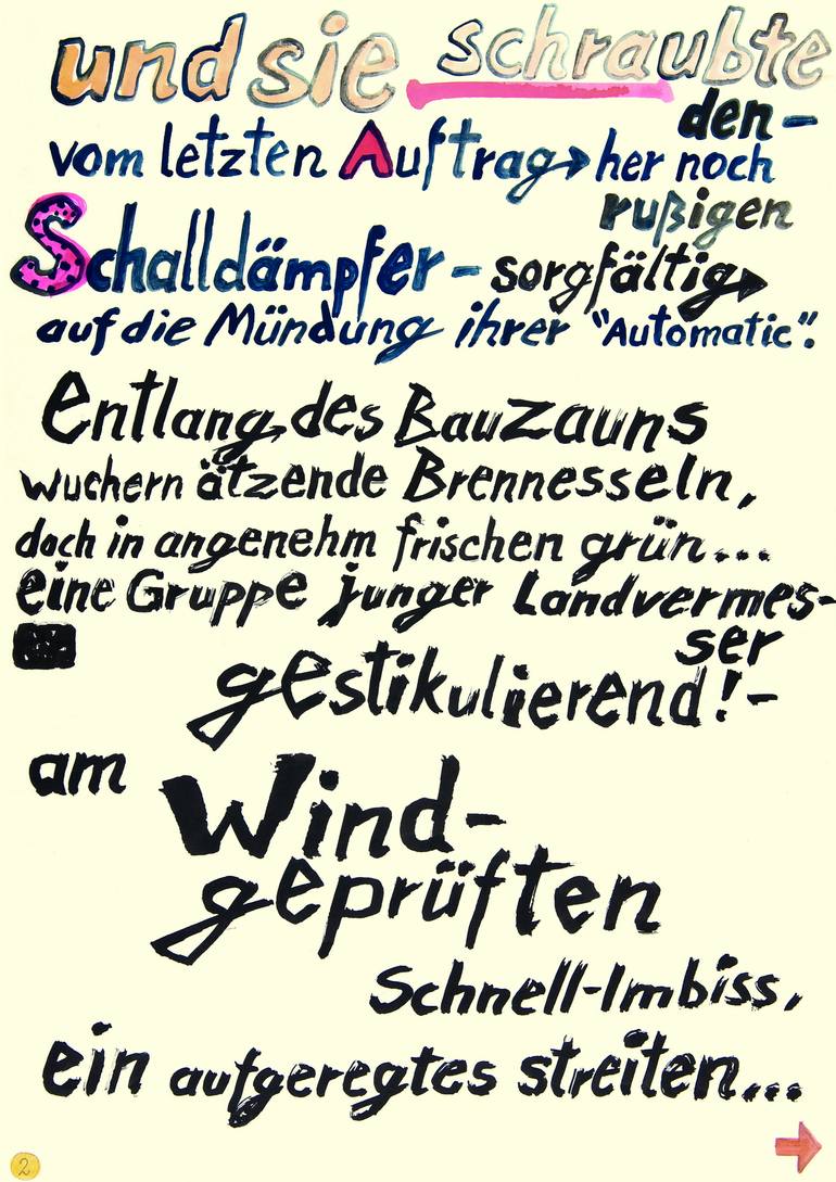 Original Pop Art Politics Drawing by Borai Kahne Ateliers