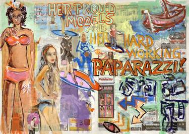 Original Pop Art Beach Paintings by Borai Kahne Ateliers