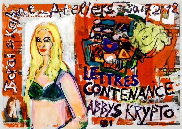 Original Pop Art Political Painting by Borai Kahne Ateliers