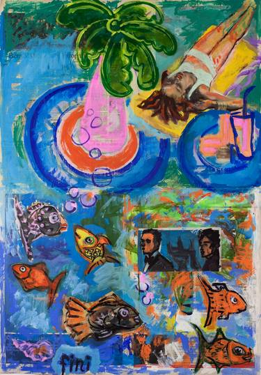 Print of Fish Paintings by Borai Kahne Ateliers