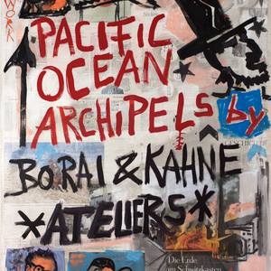 Collection Pacific Ocean Archipels, Painting Lyrics 1-16, Newspaper Art Novel, Edition of 16 originals