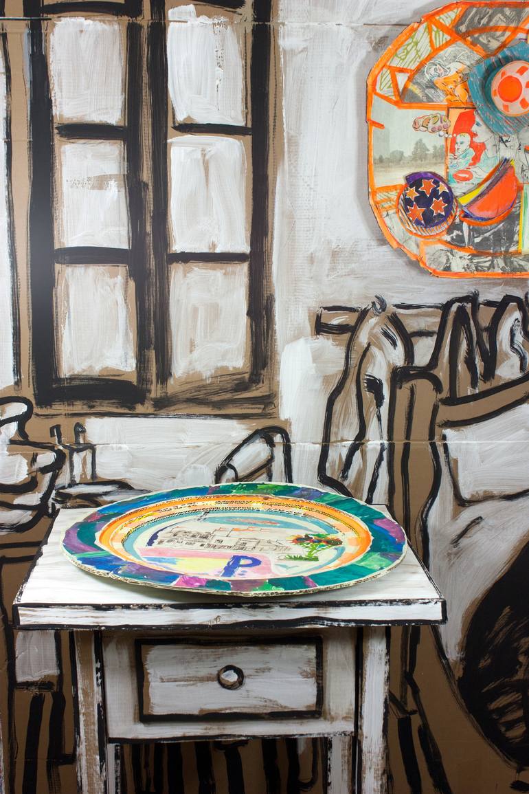 Original Illustration Outer Space Sculpture by Borai Kahne Ateliers