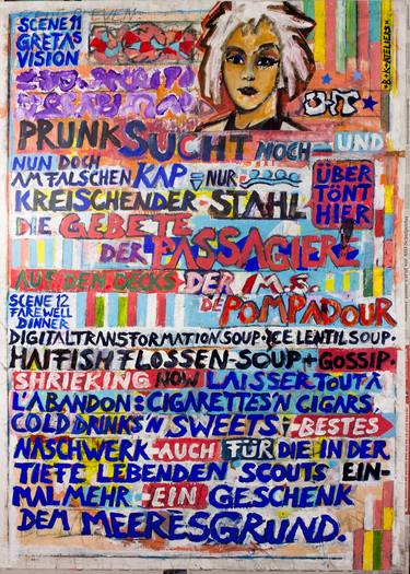 Print of Dada Graffiti Paintings by Borai Kahne Ateliers