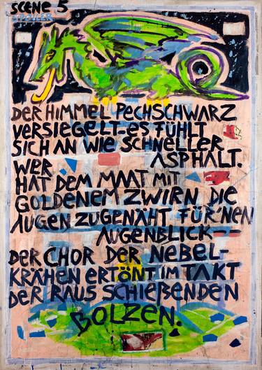 Print of Dada Graffiti Paintings by Borai Kahne Ateliers