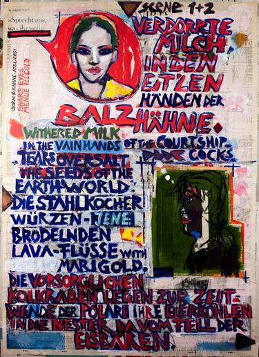 Original Dada Graffiti Paintings by Borai Kahne Ateliers