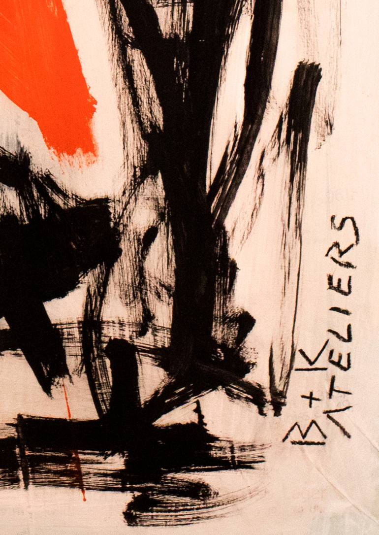 Original Abstract Expressionism Graffiti Painting by Borai Kahne Ateliers