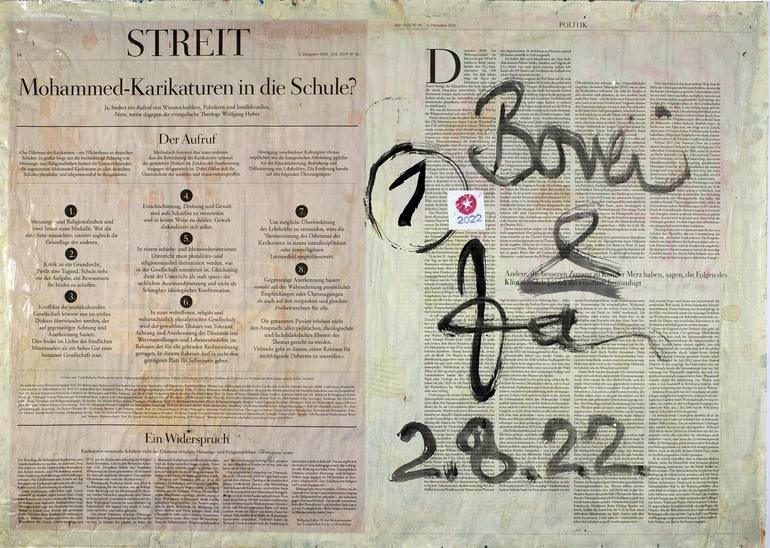 Original Expressionism Graffiti Painting by Borai Kahne Ateliers