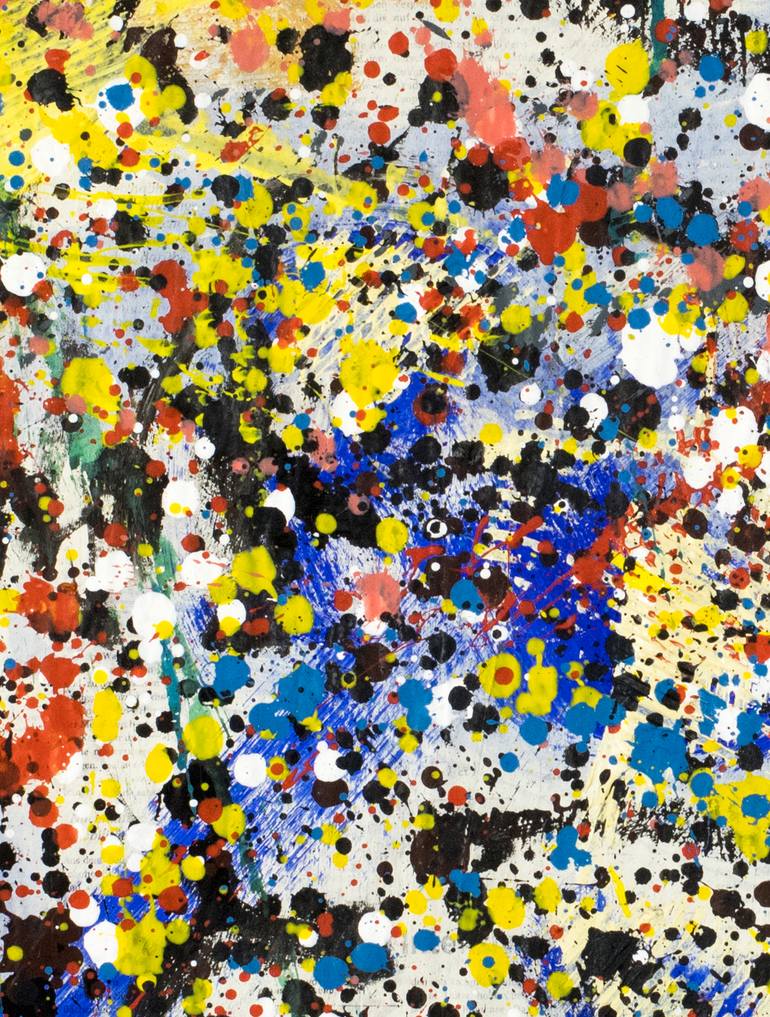 Original Abstract Expressionism Outer Space Painting by Borai Kahne Ateliers