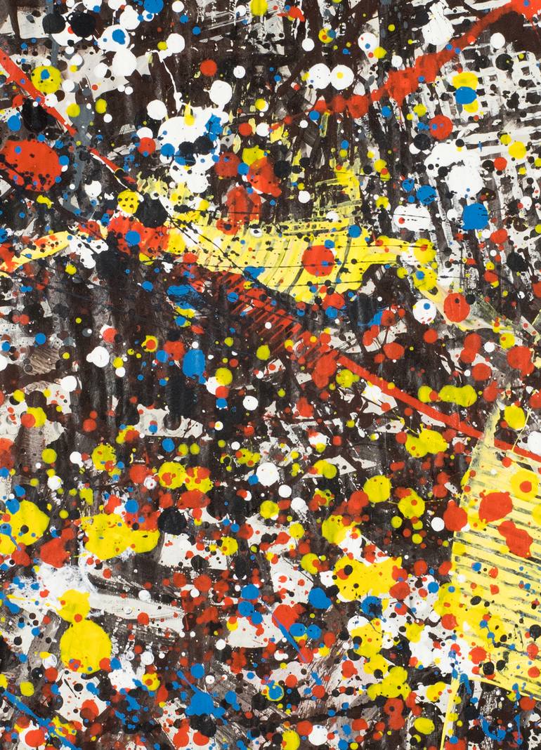 Original Abstract Outer Space Painting by Borai Kahne Ateliers