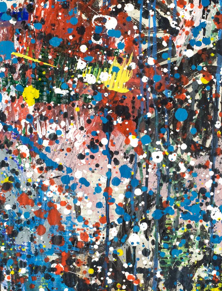 Original Abstract Outer Space Painting by Borai Kahne Ateliers