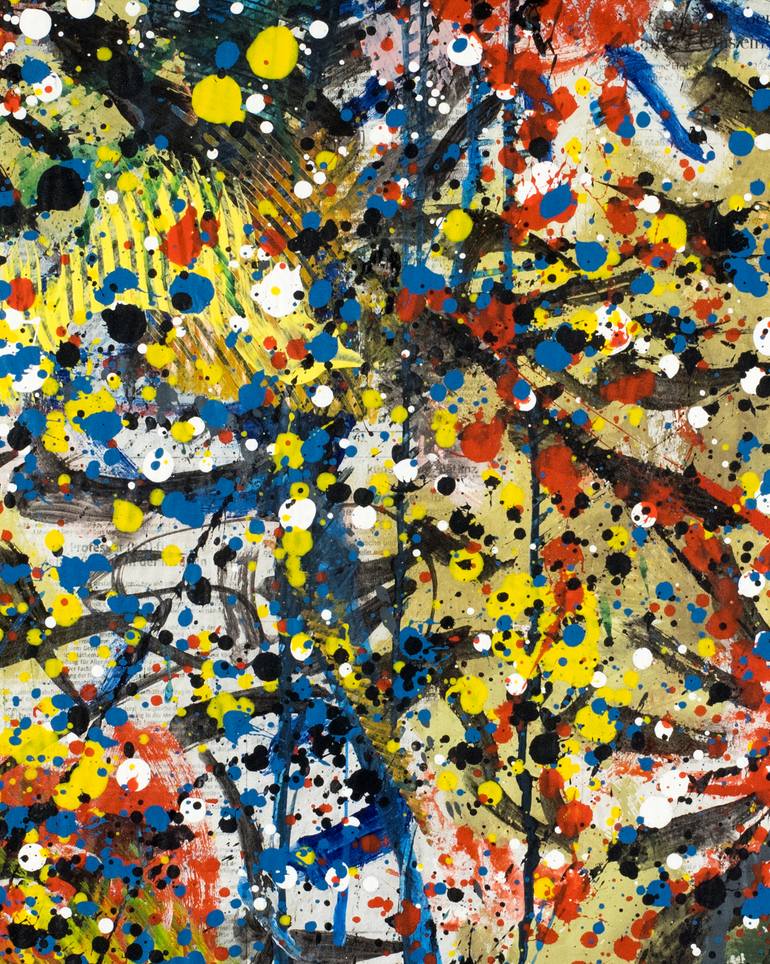 Original Abstract Outer Space Painting by Borai Kahne Ateliers