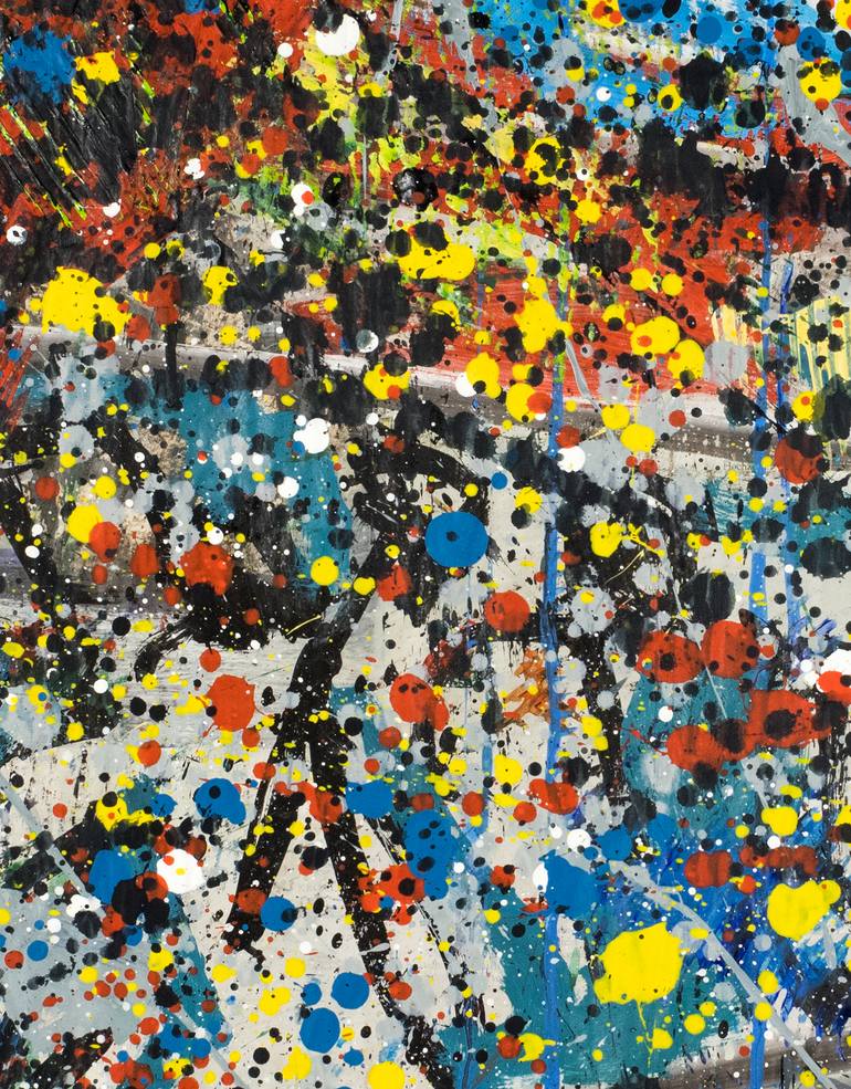 Original Abstract Outer Space Painting by Borai Kahne Ateliers