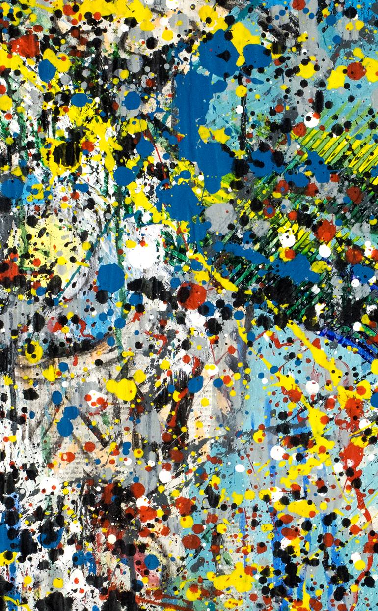 Original Abstract Outer Space Painting by Borai Kahne Ateliers