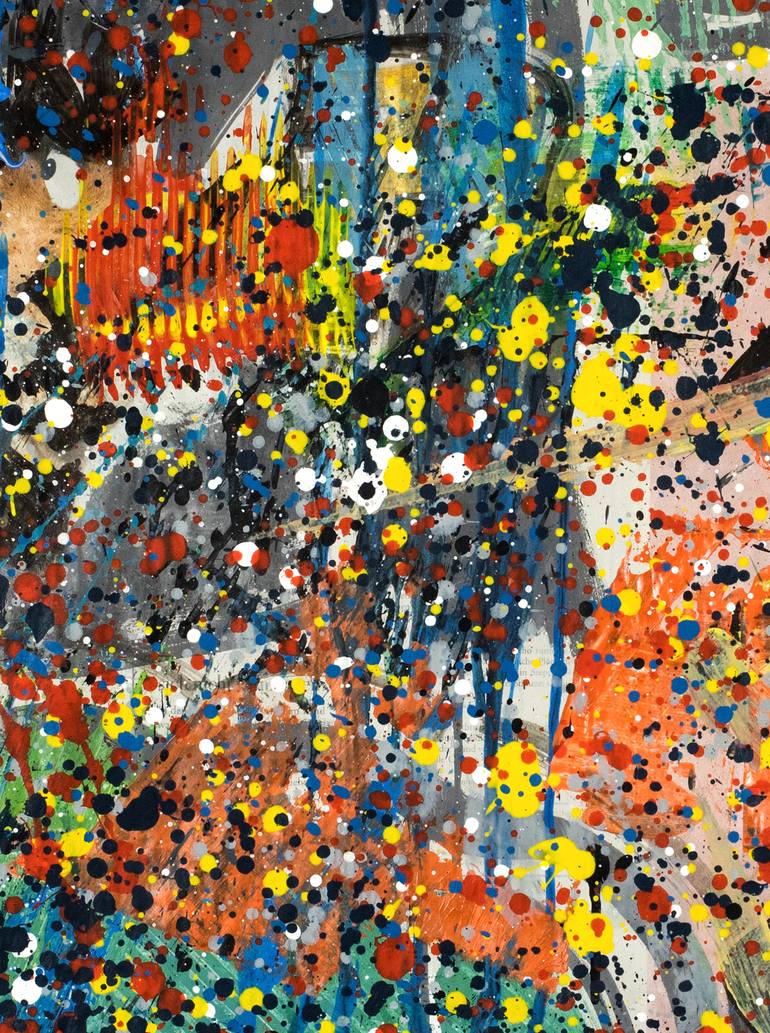 Original Abstract Outer Space Painting by Borai Kahne Ateliers