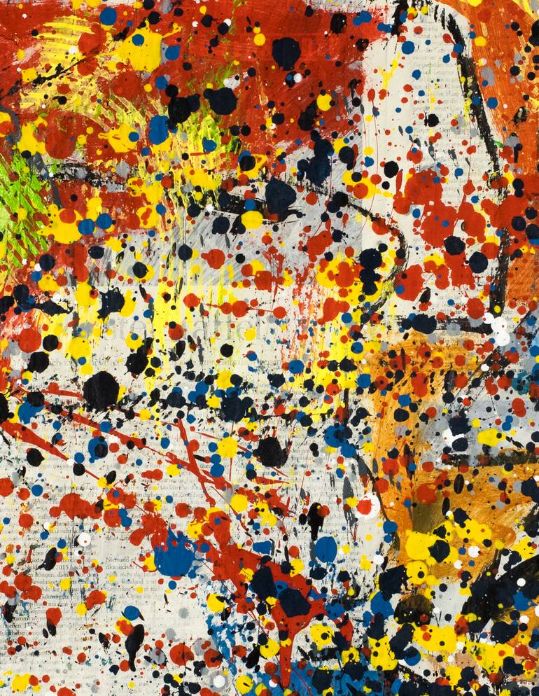 Original Abstract Outer Space Painting by Borai Kahne Ateliers