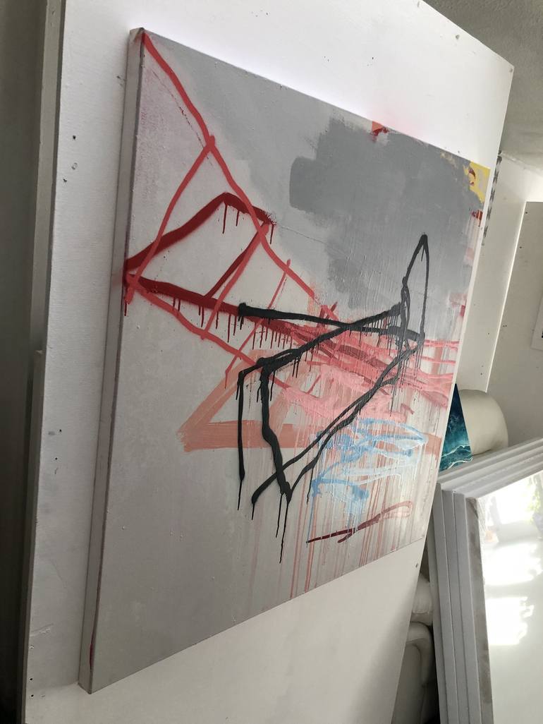 Original Dada Abstract Painting by Tim Fawcett