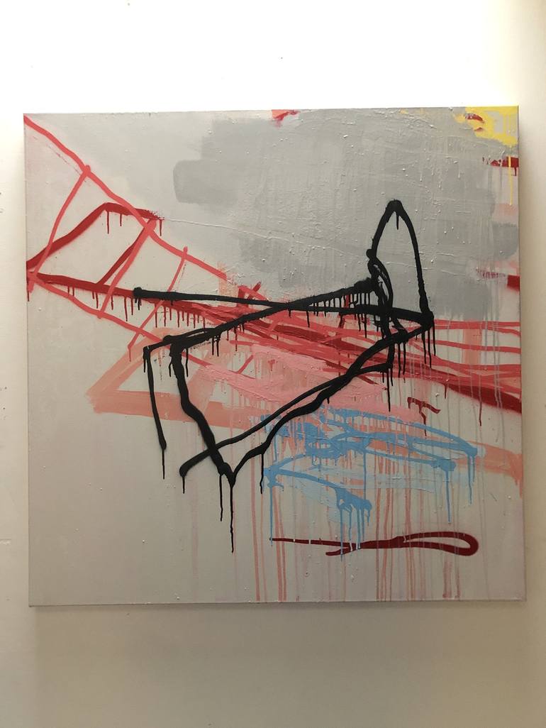 Original Dada Abstract Painting by Tim Fawcett