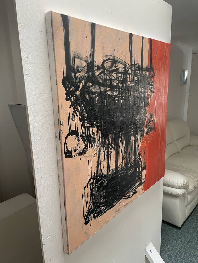 Original Dada Abstract Painting by Tim Fawcett