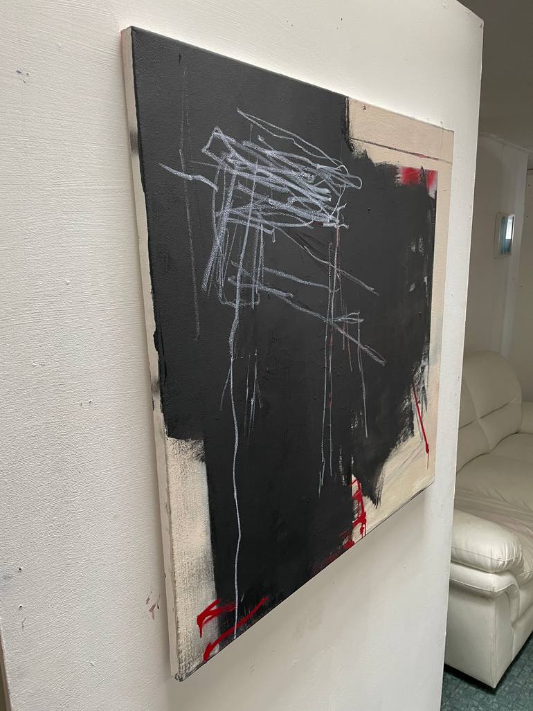 Original Dada Abstract Painting by Tim Fawcett