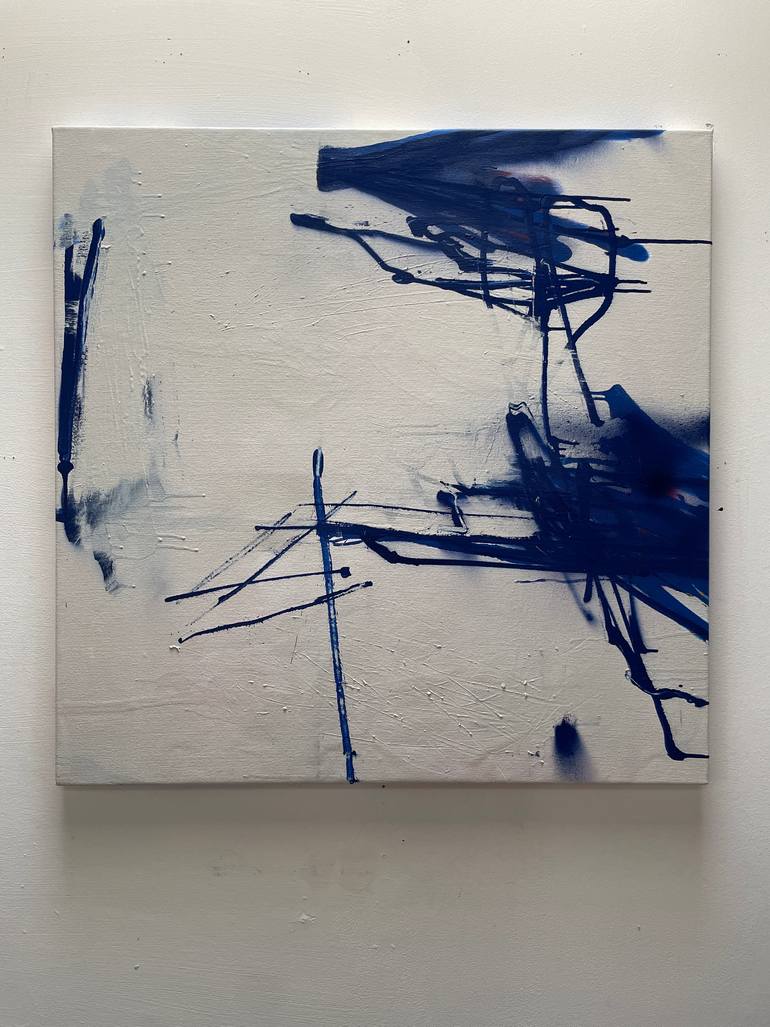 Original Dada Abstract Painting by Tim Fawcett