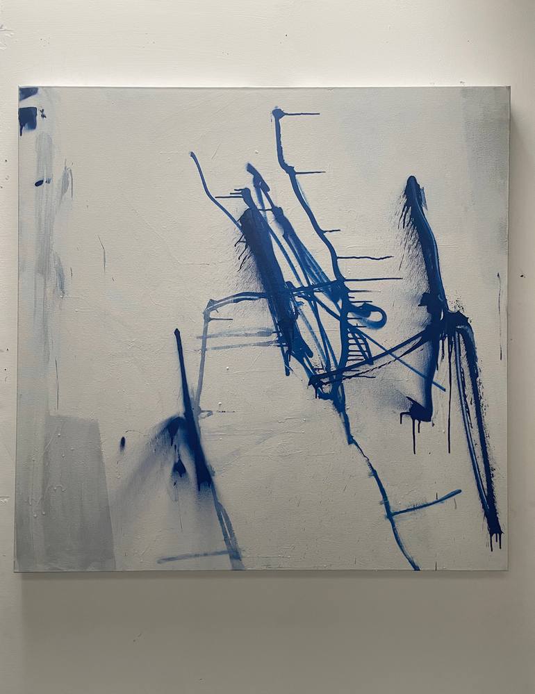 Original Abstract Expressionism Abstract Painting by Tim Fawcett