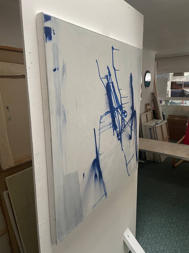 Original Abstract Expressionism Abstract Painting by Tim Fawcett