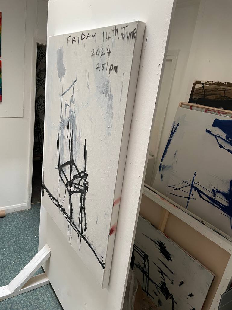 Original Dada Abstract Painting by Tim Fawcett