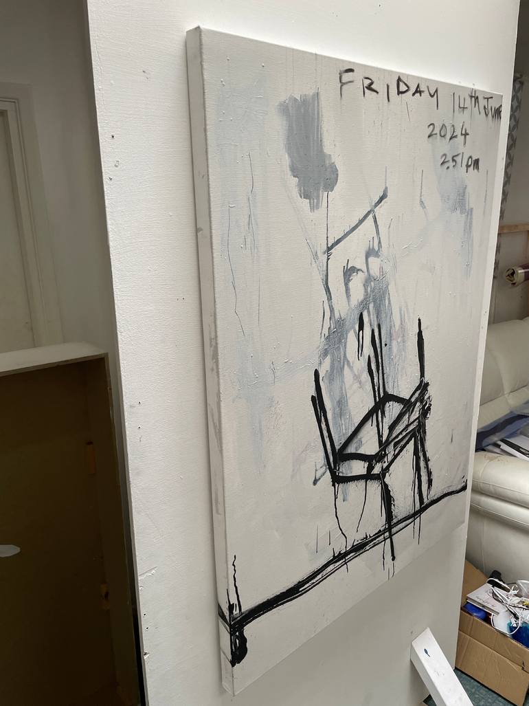 Original Dada Abstract Painting by Tim Fawcett