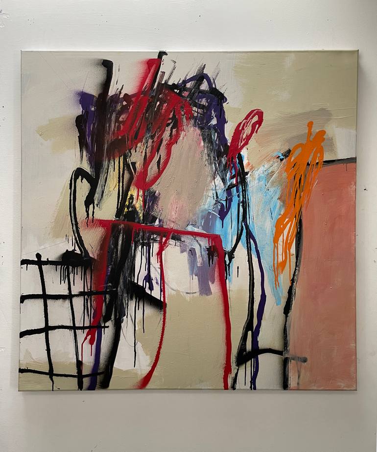 Original Abstract Expressionism Abstract Painting by Tim Fawcett