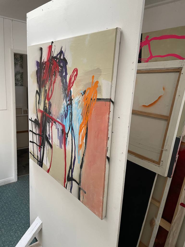 Original Abstract Expressionism Abstract Painting by Tim Fawcett