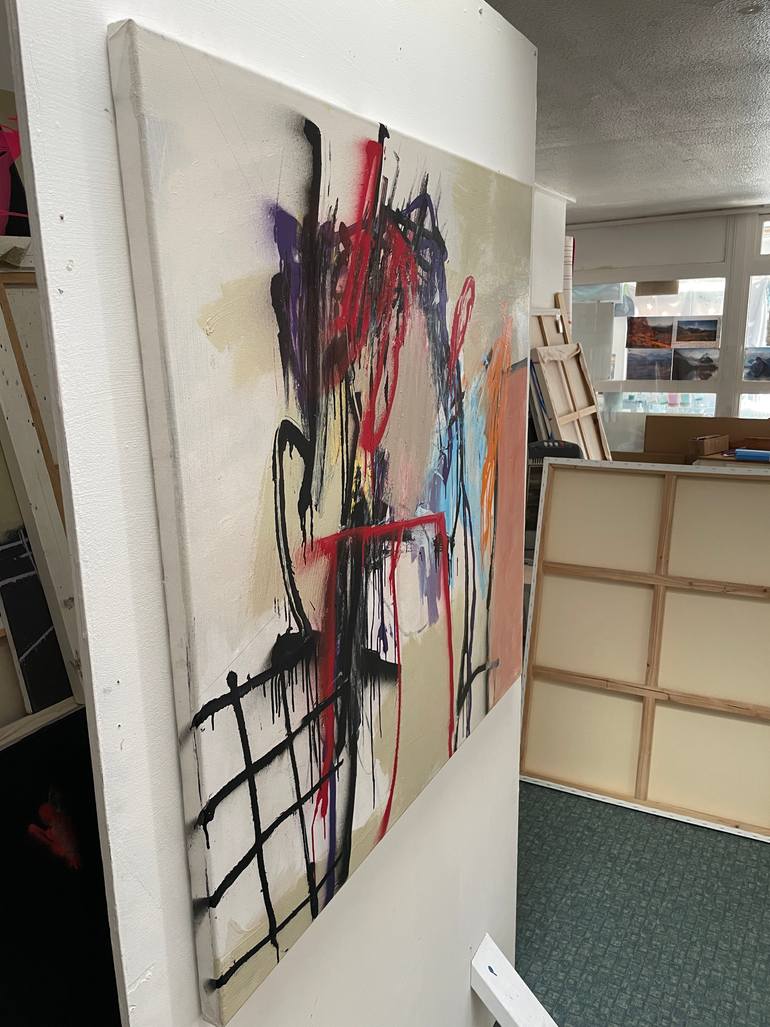 Original Abstract Expressionism Abstract Painting by Tim Fawcett