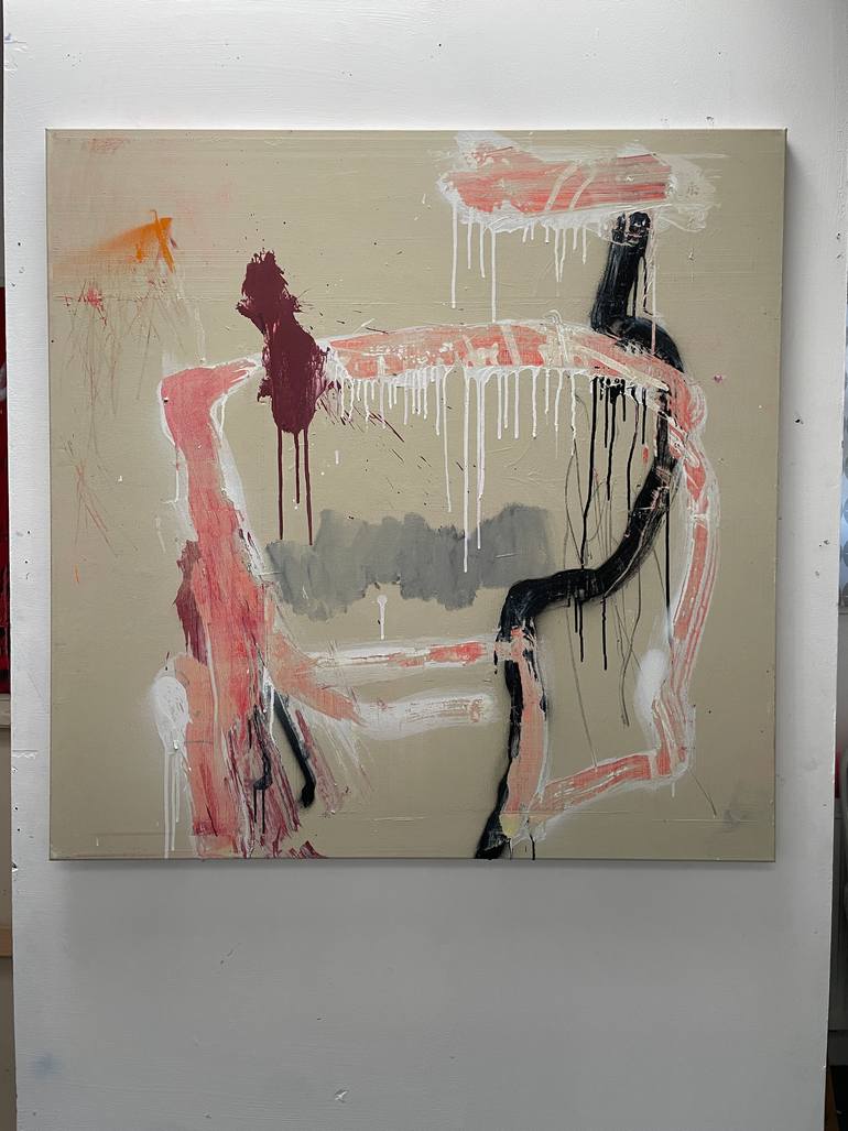 Original Abstract Expressionism Abstract Painting by Tim Fawcett