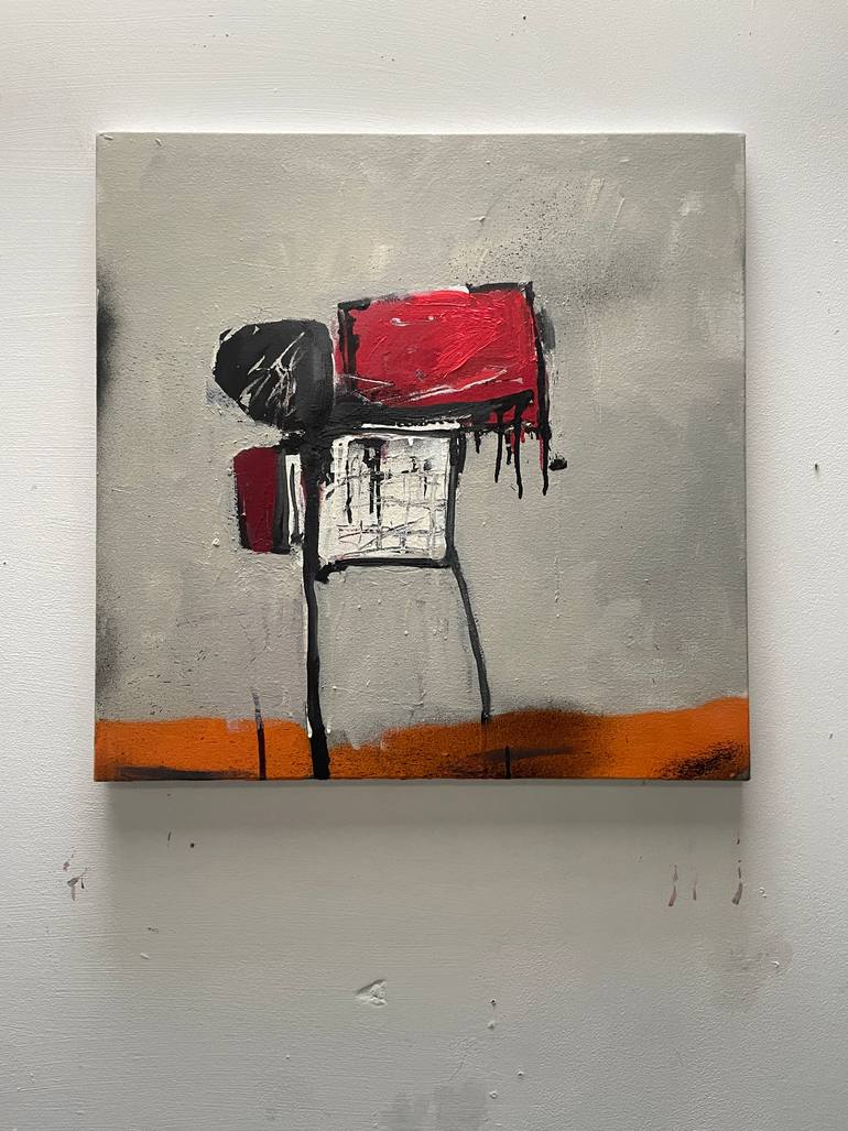 Original Dada Abstract Painting by Tim Fawcett