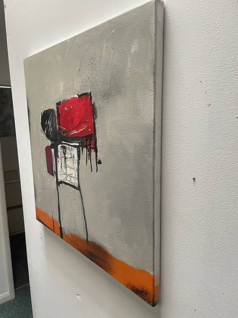 Original Dada Abstract Painting by Tim Fawcett