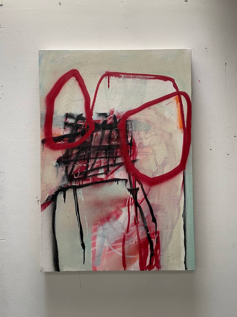 Original Dada Abstract Painting by Tim Fawcett