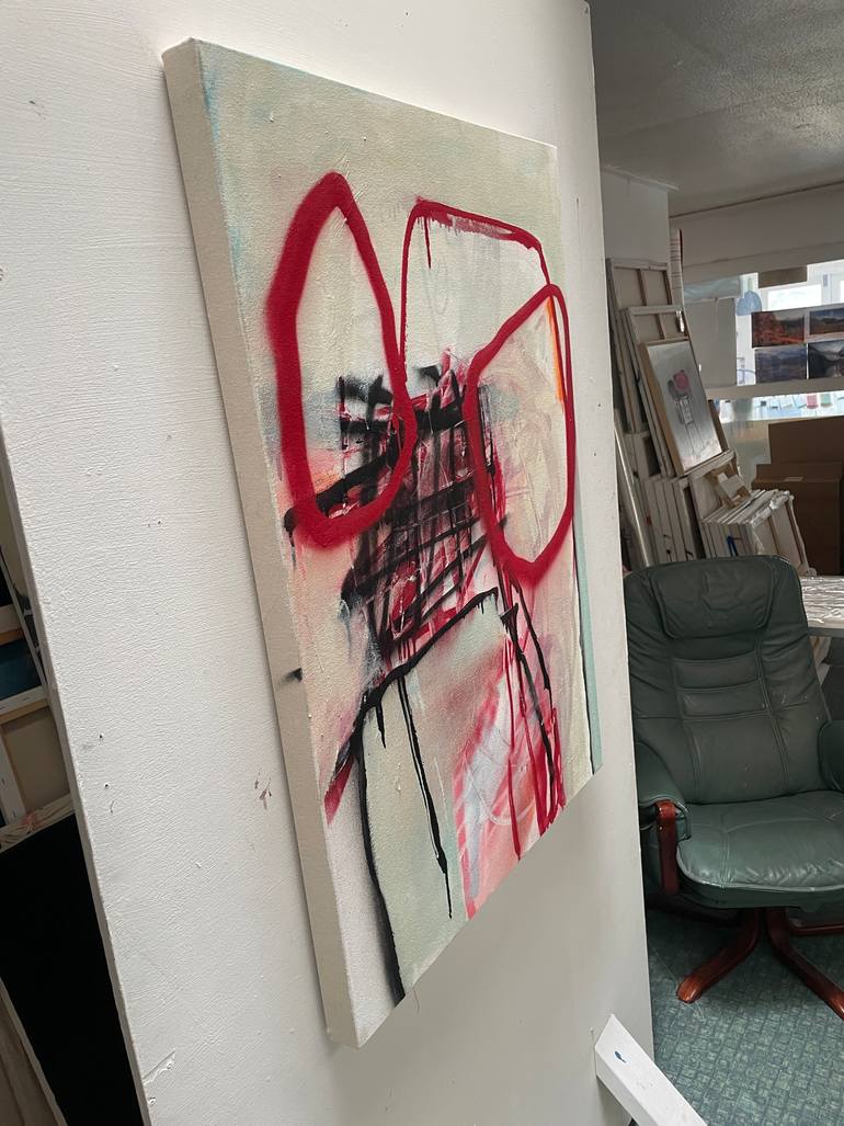 Original Dada Abstract Painting by Tim Fawcett