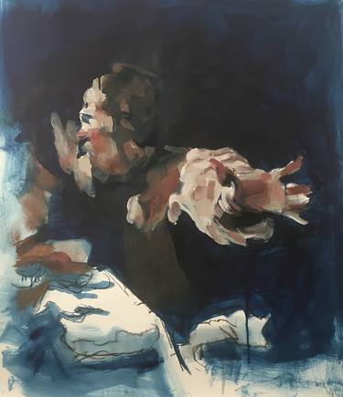 Oil study on Paper (after Caravaggio) thumb