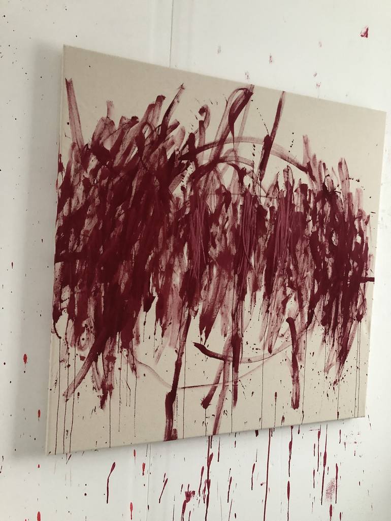 Original Abstract Mortality Painting by Tim Fawcett
