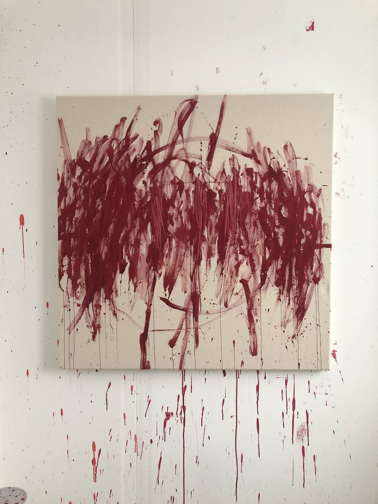 Original Abstract Mortality Painting by Tim Fawcett