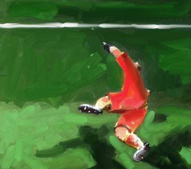 Print of Expressionism Sports Mixed Media by Moti Sagron