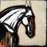 White Horse with Red by James Koskinas